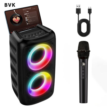 Portable PA Speaker, Upgraded MOS-1265-1 Wireless, RGB, Wireless, MOS-1265, Enhanced
