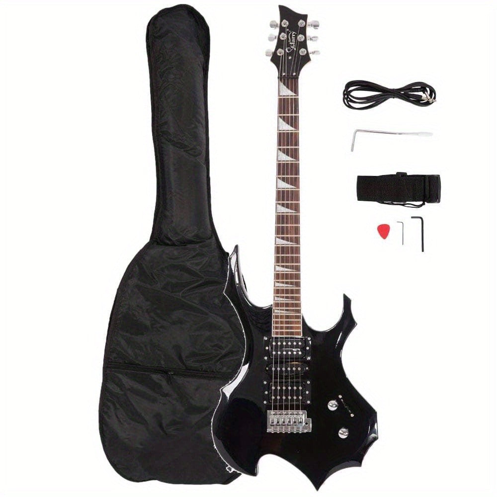Electric Guitar, MOTOOS, Burning, Fire for Lessons and Practice