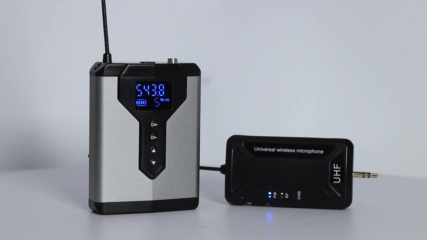 Audio Mixer, Rechargeable, Wireless, DEPUSHENG, Lavalier for Live Sound