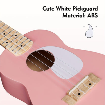 Soprano Ukulele, Portable, 21 Inch, WINZZ, TG-U2, Inch for Lessons and Practice