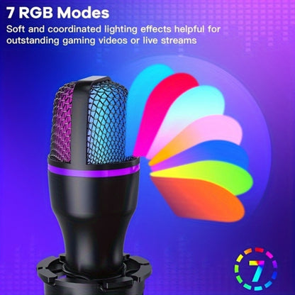 Recording Microphone, USB, Condenser, XLR, Podcast for Recording and Streaming