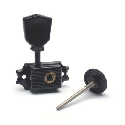 3+3 Locking Guitar Tuners, 1:15 Ratio, Black Gold or Chrome Set