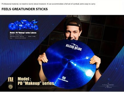 PD Factory Wholesale Premium Alloy Cymbal Set, Blue/Red/Black, 7pcs Cymbal Pack, Holiday Gift