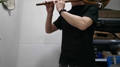 Japanese Bamboo Flute, Handmade 7/8-Hon Wind Instrument for Beginners