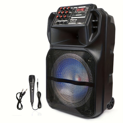 Portable PA Speaker, Wireless, Portable, 5000W, Subwoofer for Parties and Karaoke