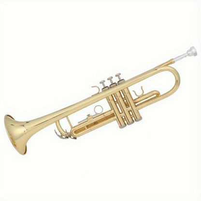 B-Flat Trumpet, 0.08mm, 8.7 cm, Ideal, Beginner, Musicians for School Band