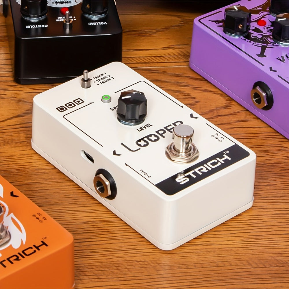 Guitar Pedalboard, USB-C, USB, STRICH for Organizing And Carrying Guitar Effects Pedals