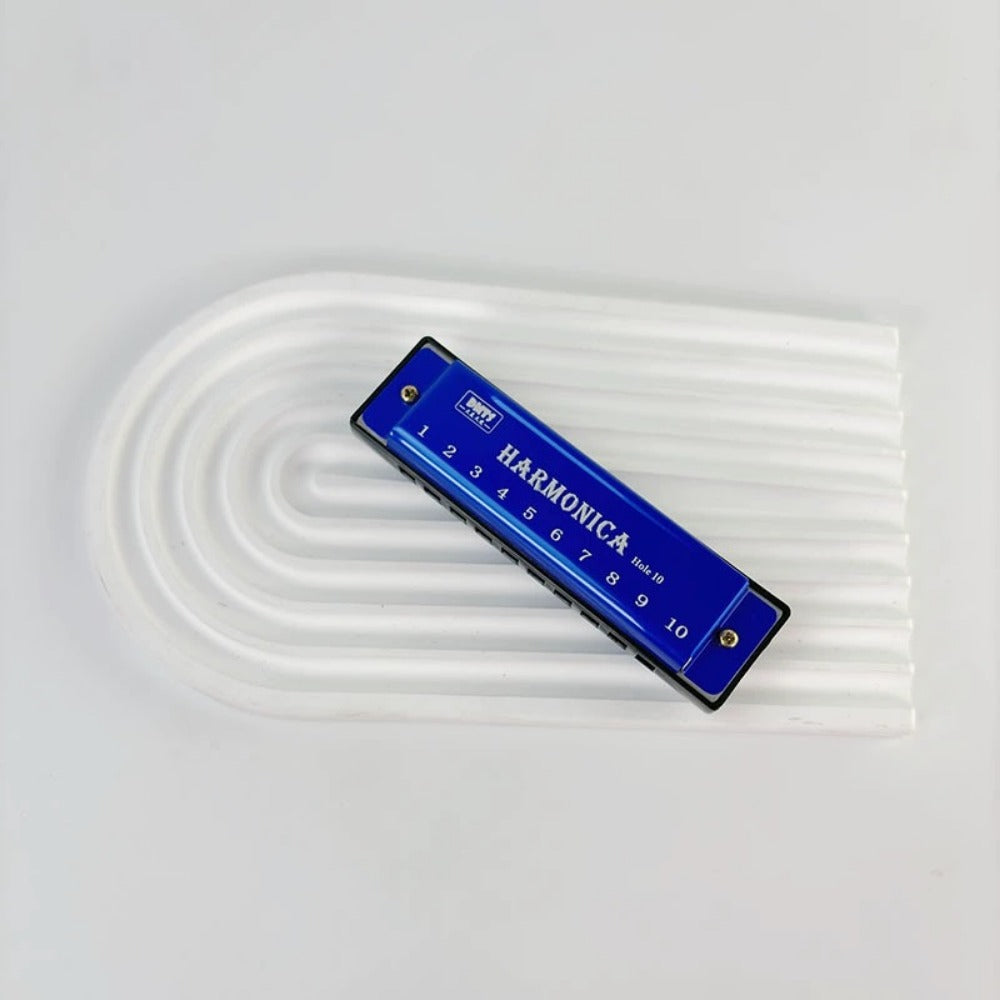 Blues Harmonica, Golden, Professional, Hole, C-Key for Blues Practice