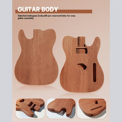 Electric Guitar, DIY TL, Leo, Jaymz, Kit for Lessons and Practice for Home Practice