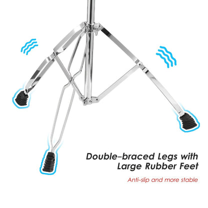 Adjustable Tambourine Stand, Upright and Boom Combo for 14 to 20-Inch Drums