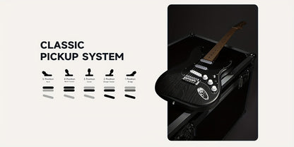 DST-80 Full Size Electric Guitar Kit with SSS Pickups and Amplifier