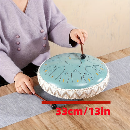 1/6pcs, Bass Drum, Outdoor Garden Rain Drum Air Pulse Drum for Outdoor Rain, Rain Drum And Rain Bell, Garden Instrument Rain Drum, Outdoor Air Pulse Rain Drum for Healing And Meditation (Additions: Cardboard Box, Cloth Bag, Sheet Music, Drumsticks)