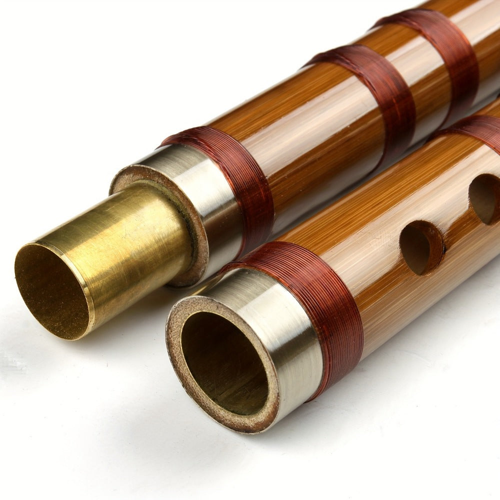 Chinese Bamboo Dizi Flute, Two-Section Traditional Instrument for Beginners