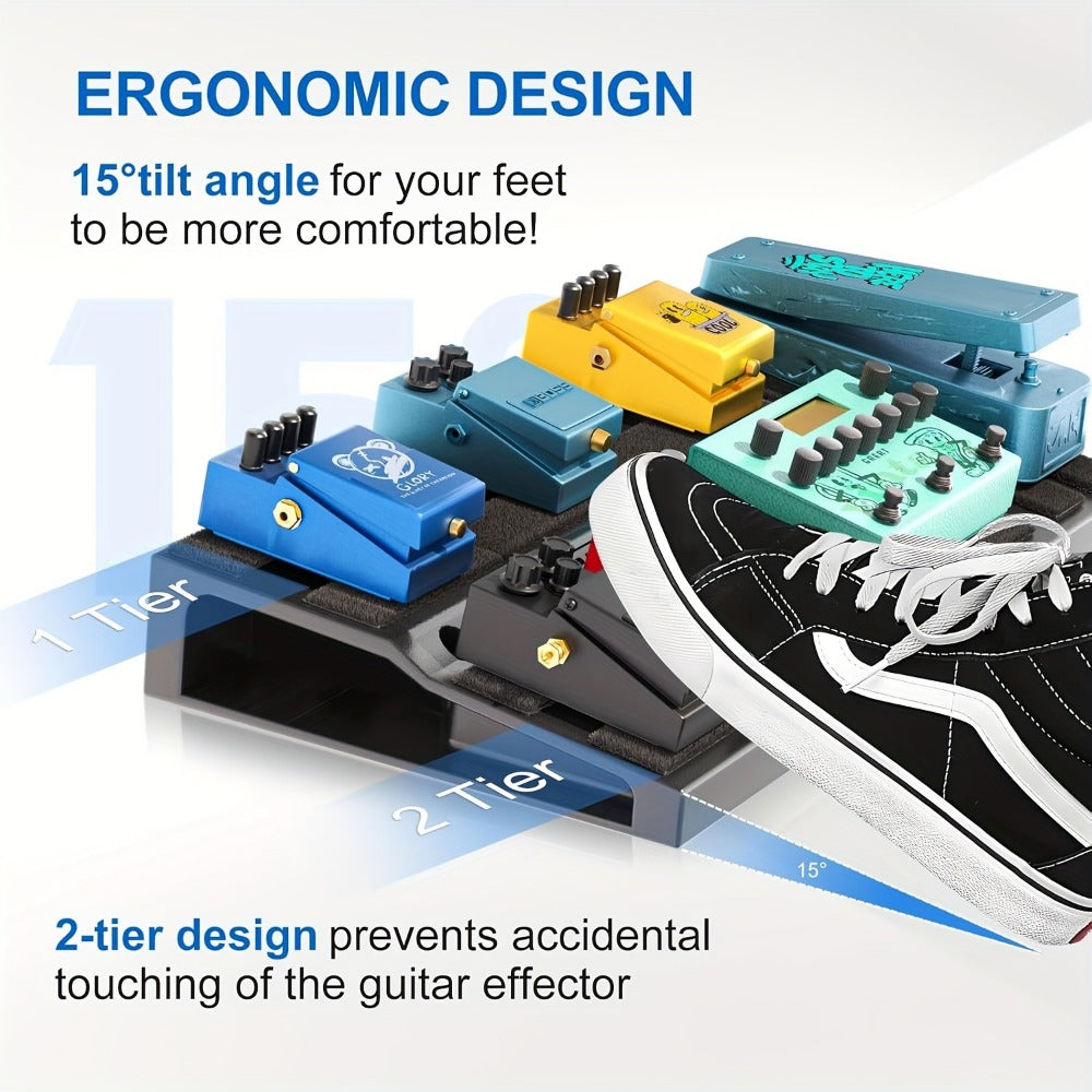 Guitar Pedalboard, Portable, Pedal for Organizing And Carrying Guitar Effects Pedals