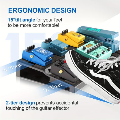 Guitar Pedalboard, Portable, Pedal for Organizing And Carrying Guitar Effects Pedals