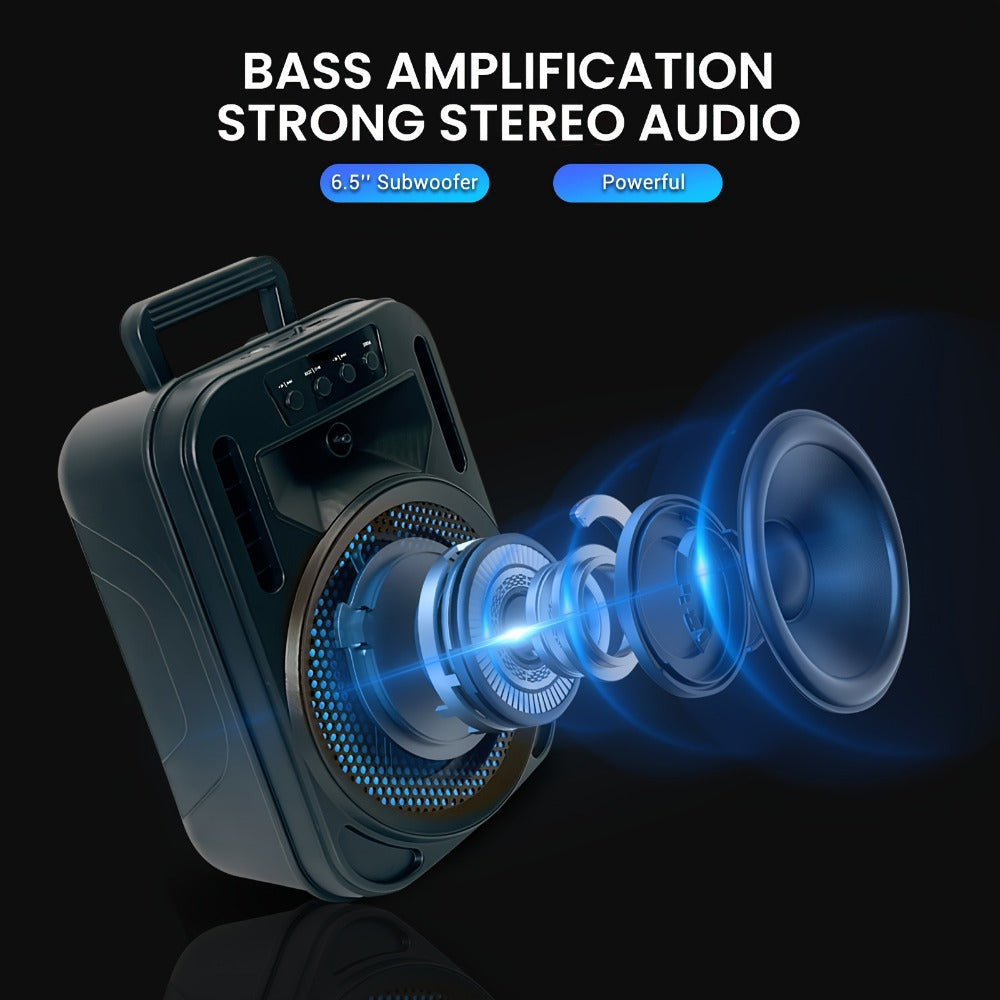 Portable PA Speaker, 4000W, Bluetooth, Wireless, Rechargeable for Parties and Karaoke