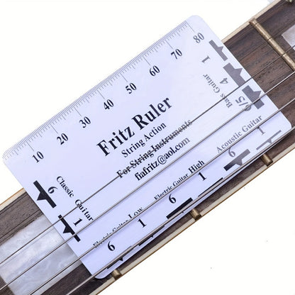 Guitar Setup Tool Kit, 12-Piece Luthier Gauge Set for Guitar and Bass