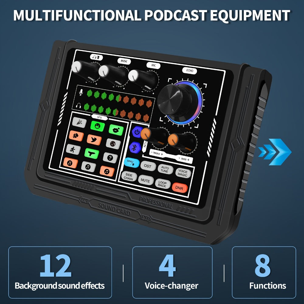 USB Audio Interface, Rechargeable, USB, Hayner-Seek, Podcast for Recording and Streaming