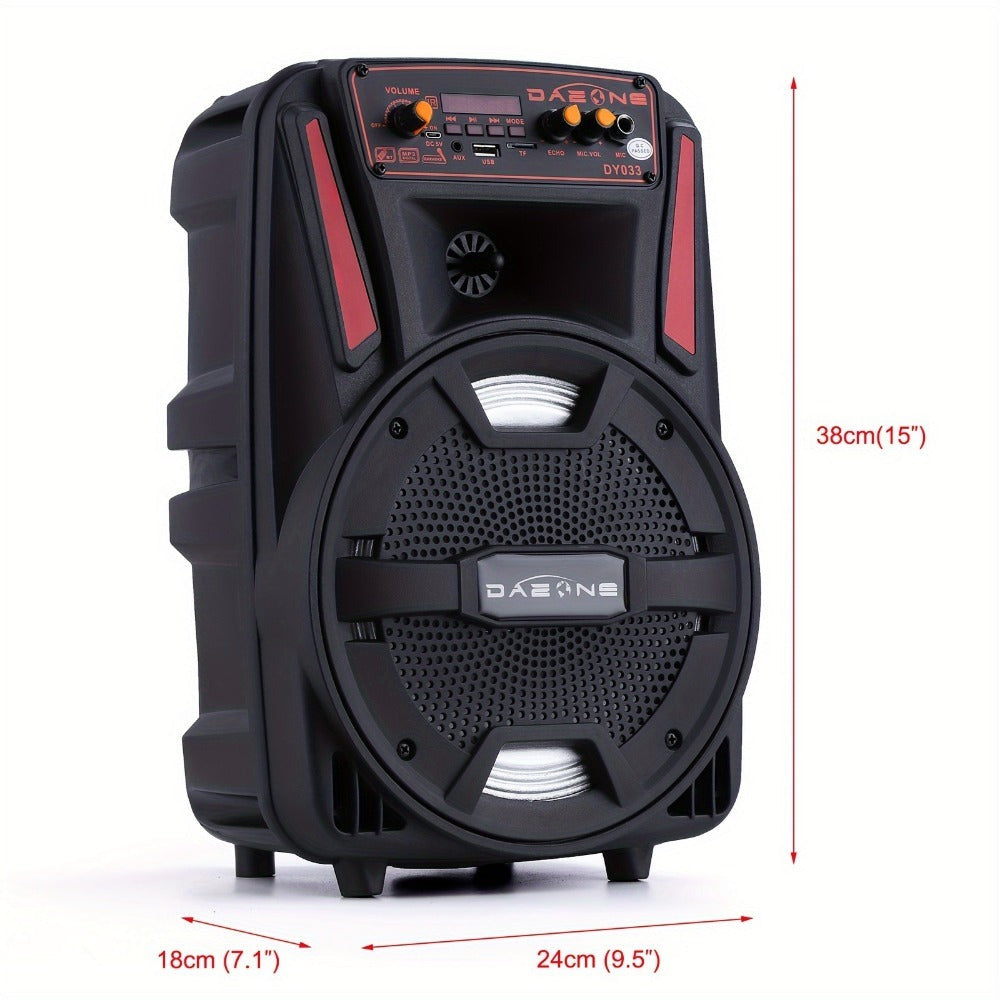 Portable PA Speaker, Remote Control, Wireless, Indoor/Outdoor for Parties and Karaoke