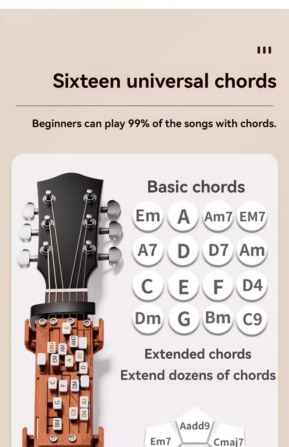 Guitar Assistive Tools | Folk Guitar | for Beginner Guitarists | One-Click Chord | Guitar Chord Assistant | Painless Learning