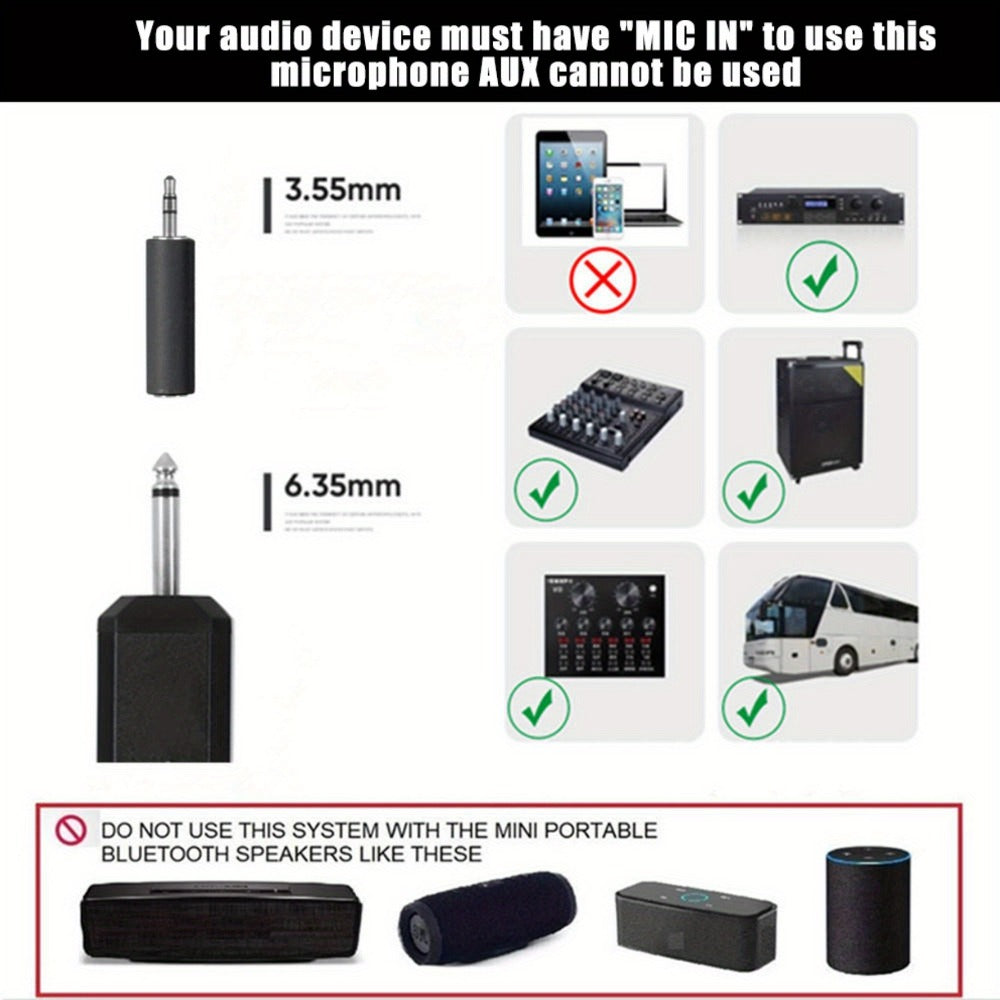 Recording Microphone, Wireless, Rechargeable, Dual-Channel for Recording and Streaming