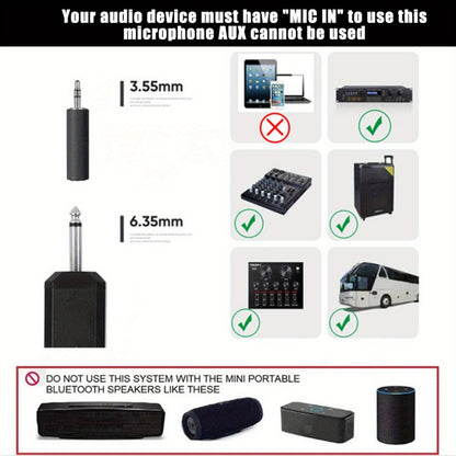 Recording Microphone, Wireless, Rechargeable, Dual-Channel for Recording and Streaming
