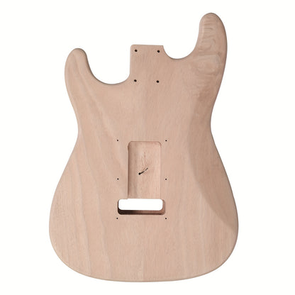 Glarry DIY GST Style Electric Guitar Kit, 6-String, with Mahogany Body, Maple Neck, Wood Finish for DIY Unique Guitar, Festival/Birthday Gift for Music Lover