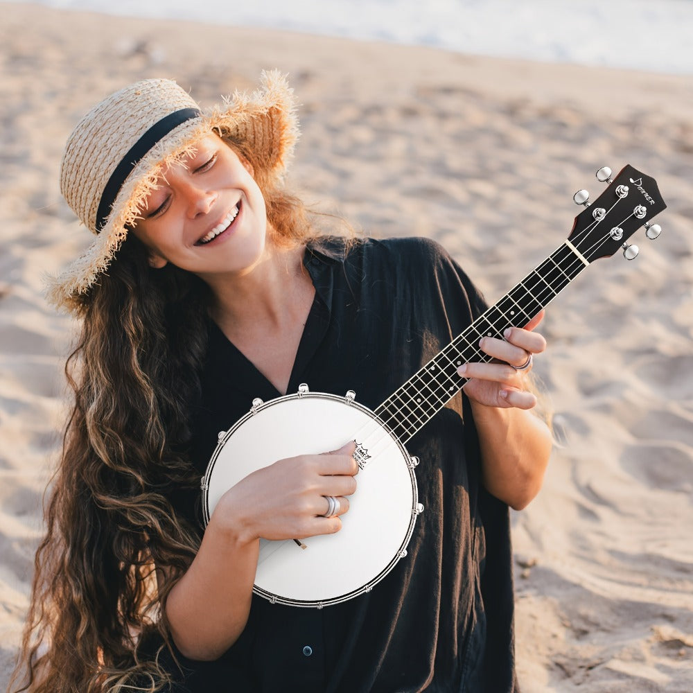 4-String Banjo Ukulele, 23-Inch Beginner Kit with Gig Bag and Picks