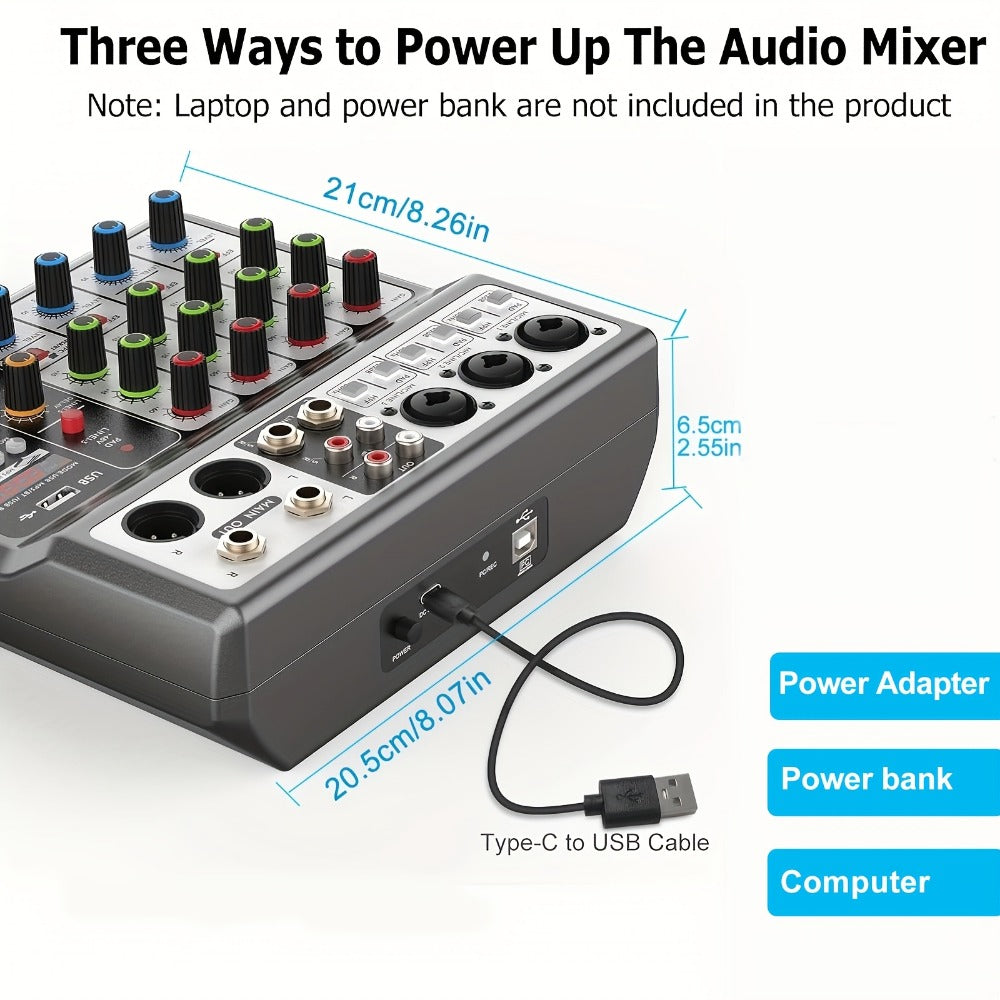 USB Audio Interface, Wireless, USB, Aveek, Professional, Mixer for Recording and Streaming