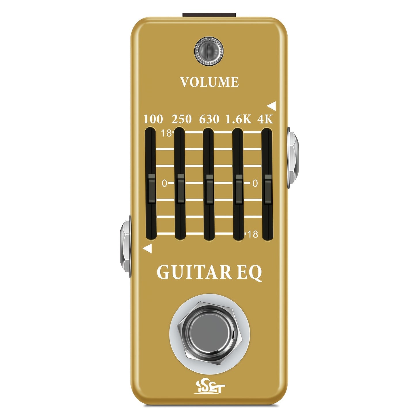 ISET Analog Guitar Equalizer Pedal for Electric And Acoustic Guitars with True Bypass