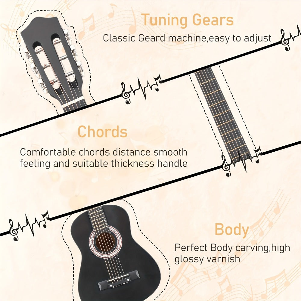 Acoustic Guitar, Light Sky Blue, 30 inch, Glarry, 30-Inch, Size for Lessons and Practice