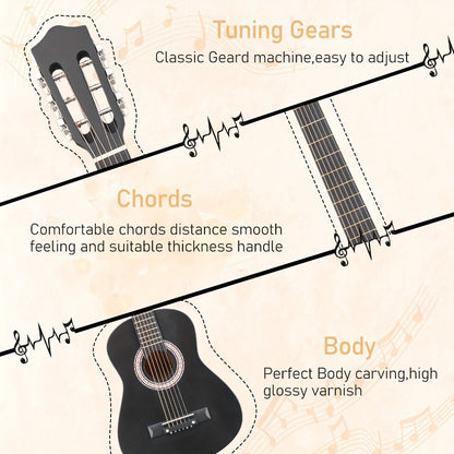 Acoustic Guitar, Light Sky Blue, 30 inch, Glarry, 30-Inch, Size for Lessons and Practice