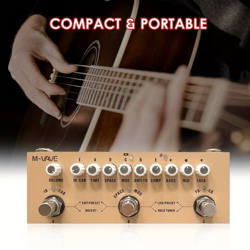 Guitar Multi-Effects Processor, Wireless, USB, M-VAVE for Guitar Or Bass Tone Shaping