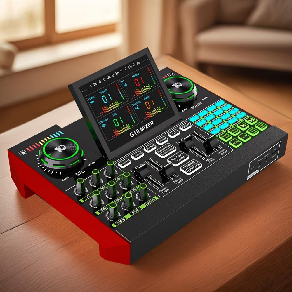 USB Audio Interface, Condenser, USB, Tenlamp, G10, Pro for Recording and Streaming
