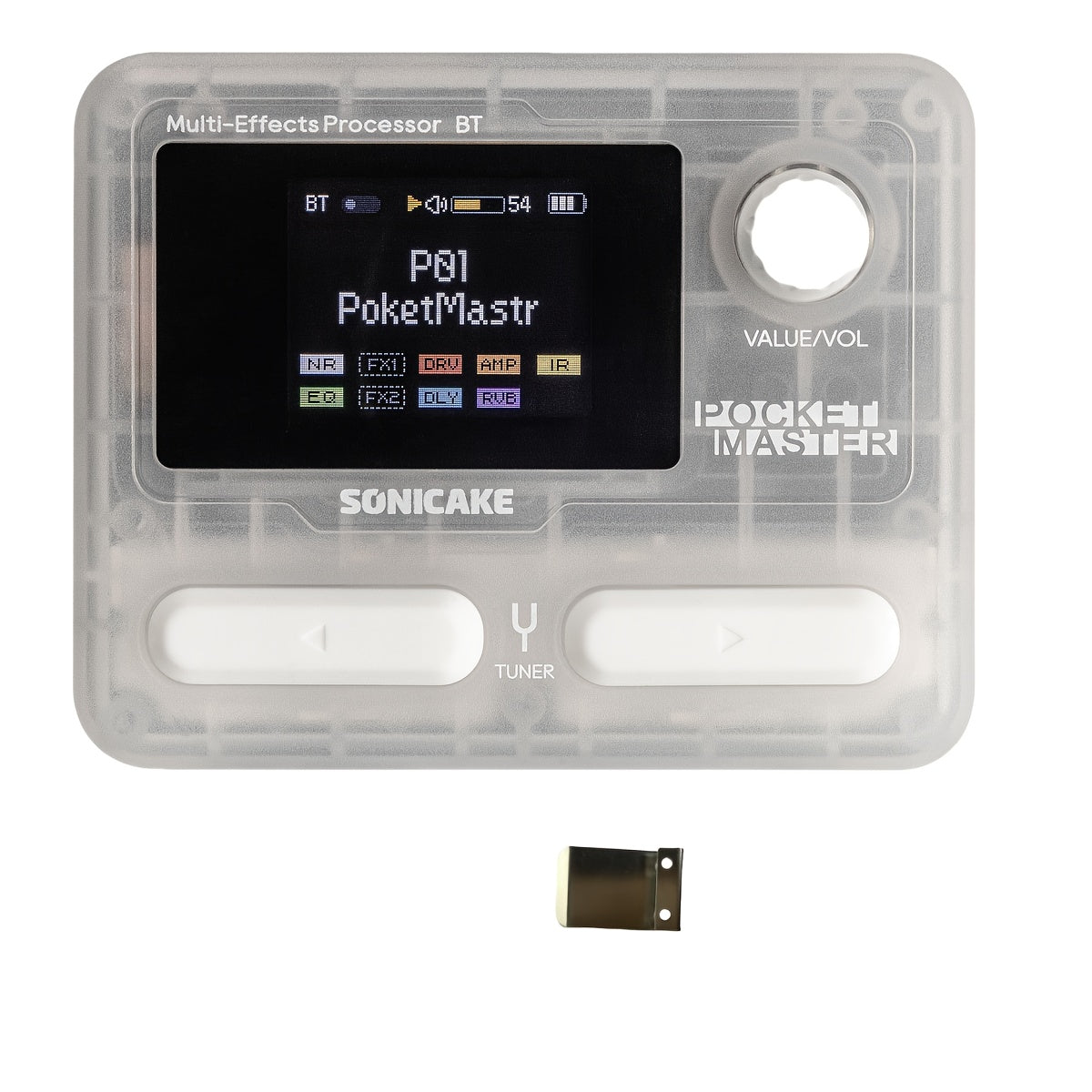 SONICAKE Pocket Master Guitar Modeling IR Cabinets Simulation Multi-Effects(English Version with 1pc Belt Clip)