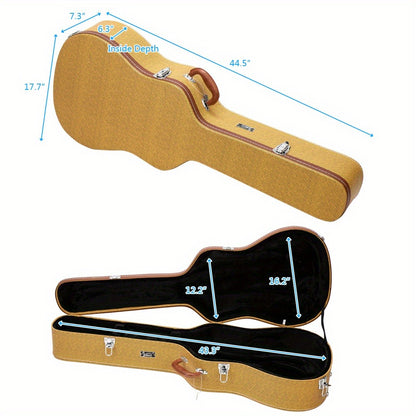 Guitar Case, 110cm, 113cm, Folk, Hardshell, Carrying for Storage and Travel