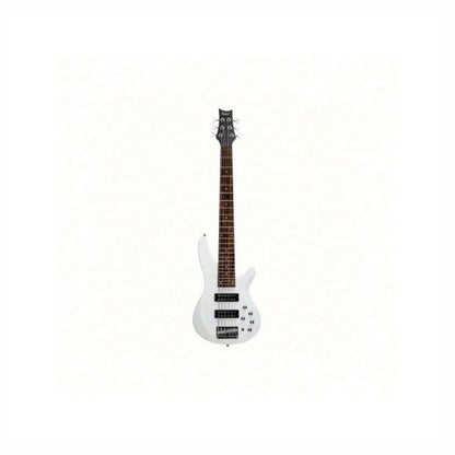 Electric Bass Guitar, Adjustable, 44 Inch, White, Inch, GIB for Lessons and Practice