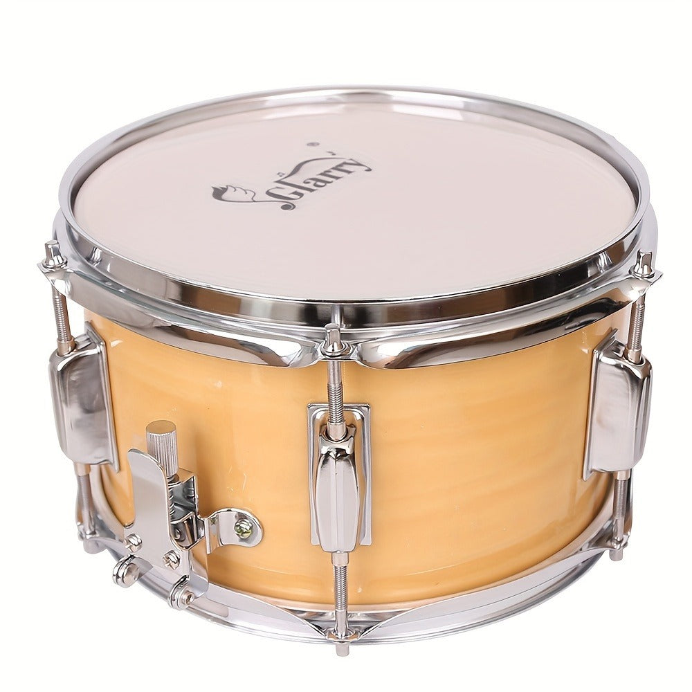 10 x 6-Inch Poplar Wood Snare Drum for Practice and Percussion Performance