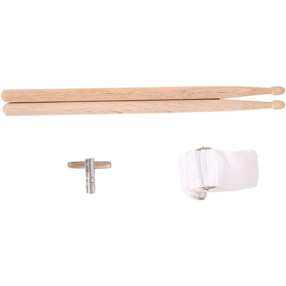 13-Inch Wood Snare Drum Kit with Sticks, Strap and Tuning Key
