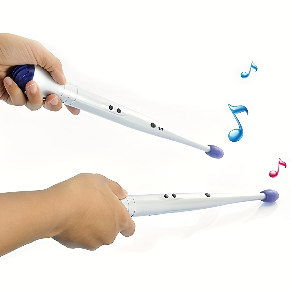 Leisure entertainment holiday party electronic induction rhythm music drum sticks, air percussion instrument drum stick set practice music products, Easter Halloween Christmas New Year holiday promotional gifts (non-drum)