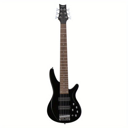 Electric Bass Guitar shown in the Black option