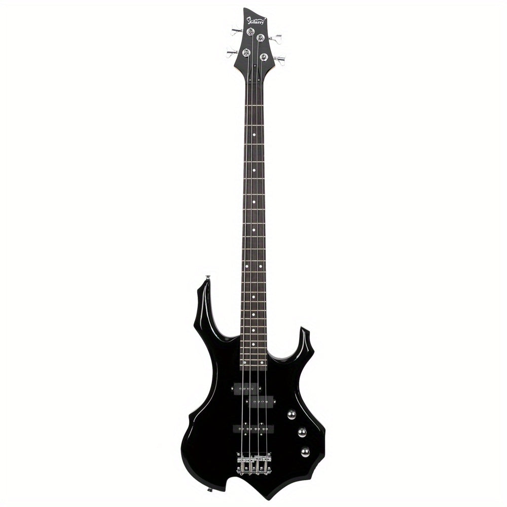 Electric Bass Guitar shown in the Black option