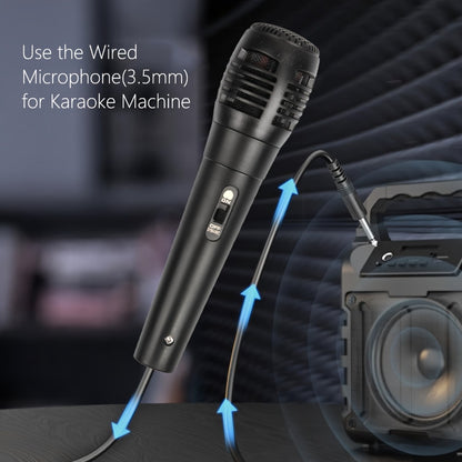 Portable Karaoke System, 3.5mm, Handheld, Wired, Microphone for Parties and Karaoke