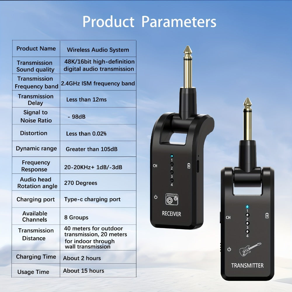 Wireless Instrument System, 4GHz, 2.4 GHz Wireless for Wireless Connection Between A
