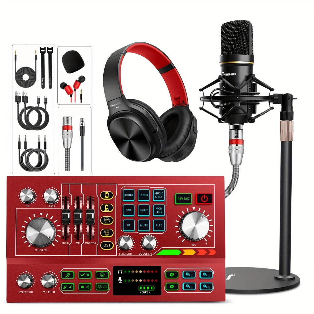 Audio Mixer, Podcast, Recording, Equipment for Live Sound for Home Practice, Rehearsal