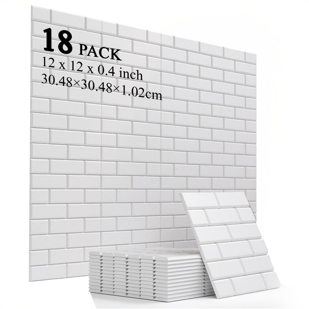 Acoustic Wall Panel, 48pcs, Self-Adhesive for Reducing Room Reflections In Recording