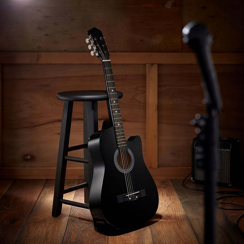 Acoustic Guitar, Portable, 38 Inch, Halloween, Inch, Starter for Lessons and Practice