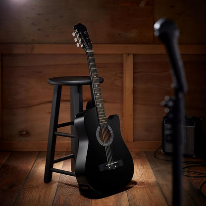 Acoustic Guitar, Portable, 38 Inch, Halloween, Inch, Starter for Lessons and Practice