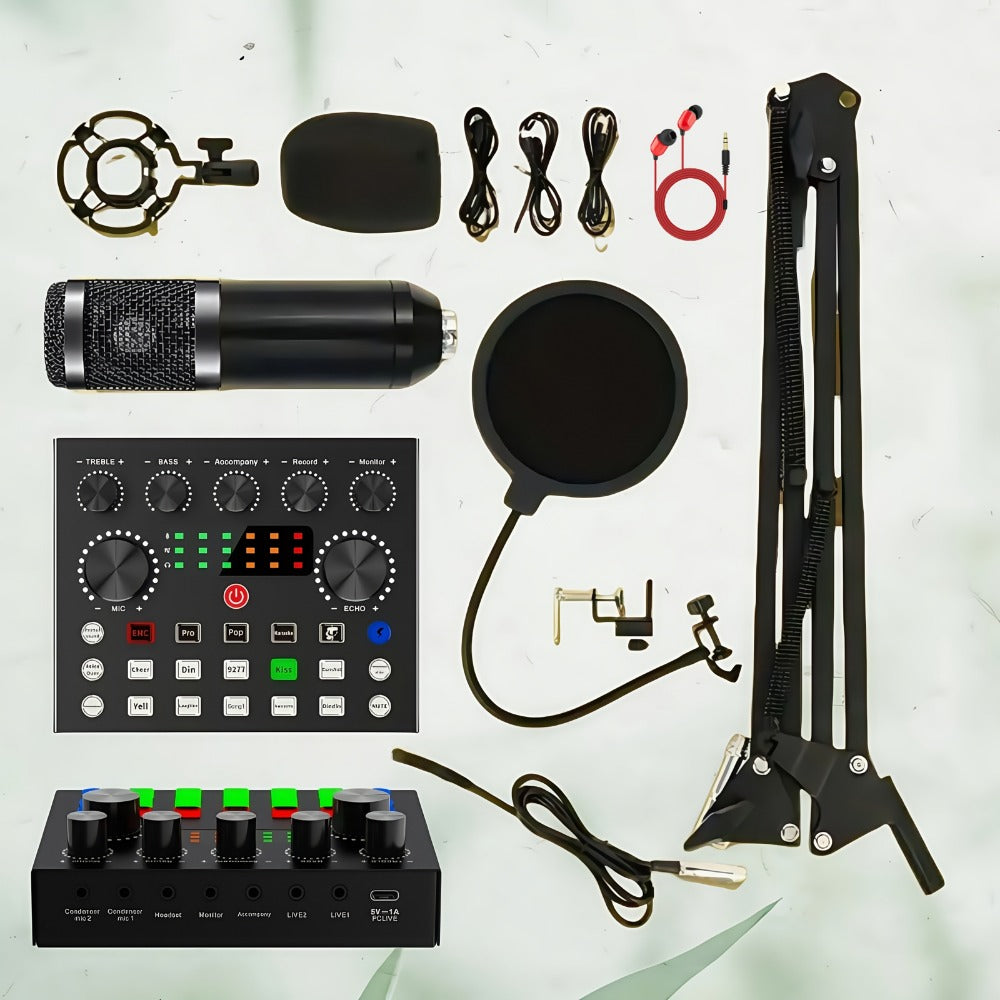 USB Audio Interface, V8S kit, USB, Condenser, Podcast, Equipment for Recording