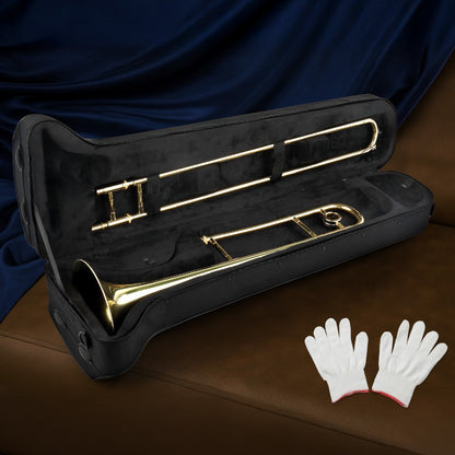 B-Flat Trombone, 7.6 inches, 19.2 cm, Professional, B-flat, Thickened for School Band